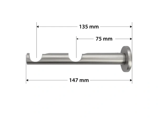 Garniže 19x19mm - dvojradové - LIST VEĽKÝ - satin 3