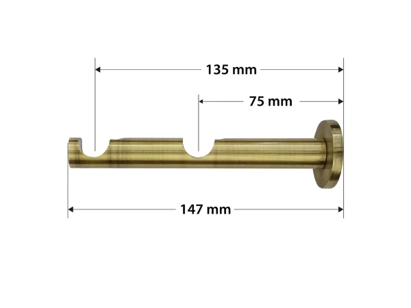 Garniže 16x16mm - dvojradové - LIST ROSE - antik 3