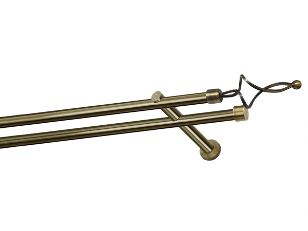 Garniža 19x19mm - drážková tyč - 2rady - FALIST - antik 1