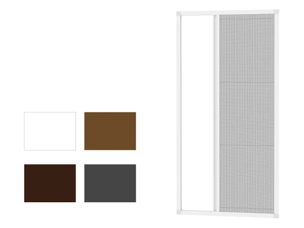 Sieťky proti hmyzu na DVERE - PLISSÉ LITE1 - bežné odtiene