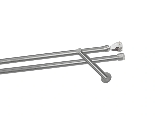 Garniže 19x19mm - dvojradové - CRYSTAL CONE - satin 1