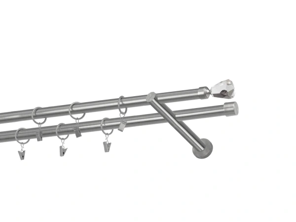 Garniže 19x19mm - dvojradové - CRYSTAL CONE - satin