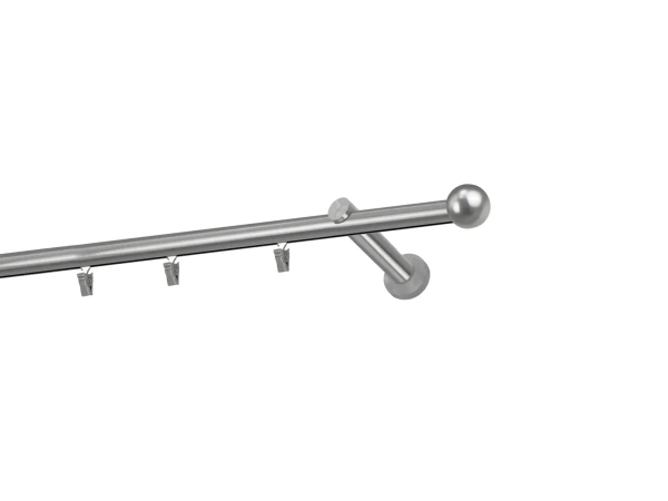 Garniža 19mm - drážková tyč - 1rad - BOLOGNA - satin