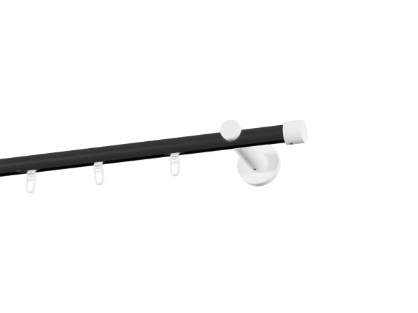 Garniža 19mm drážková tyč - 1rad - PULLO - čierno biela