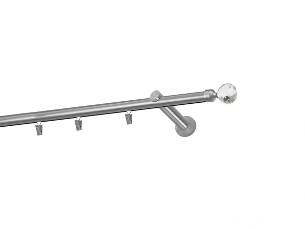 Garniža 19mm - drážková tyč - 1rad - GUĽA CRYSTAL - satin