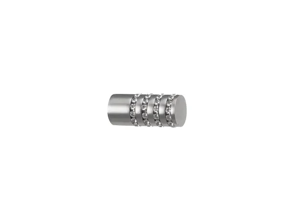Garniže 16mm - jednoradové - CYLINDER CRYSTAL - satin