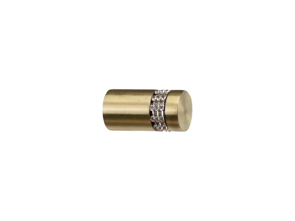 Garniža 19x19mm - drážková tyč - 2rady - CYLINDER CRYSTAL - antik