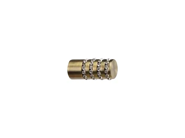 Garniže 16x16mm - dvojradové - CYLINDER CRYSTAL - antik
