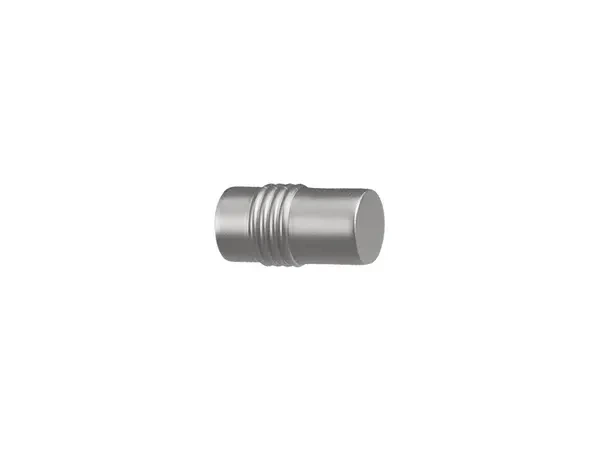 Garniža 19mm - drážková tyč - 1rad - CYLINDER - satin