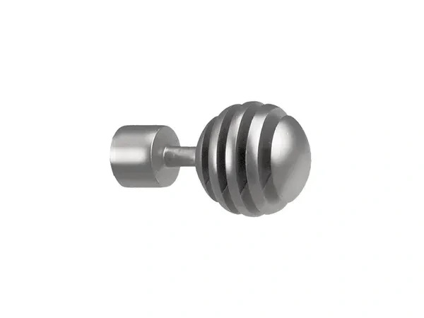 Garniža 19x19mm - drážková tyč - 2rady - VERONA - satin