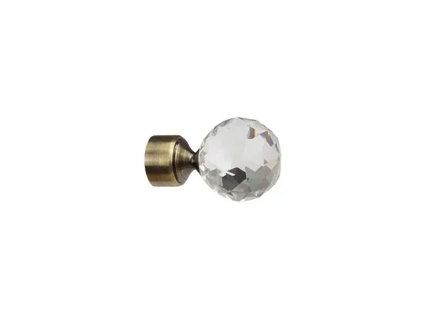 Garniže 19x19mm - dvojradové - GUĽA CRYSTAL - antik