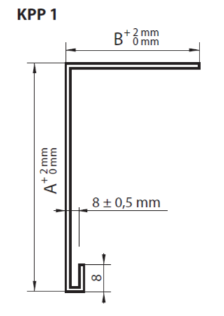 priznaný krycí plech KP1