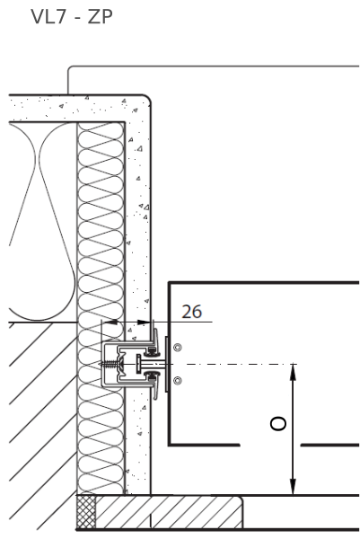 montáž vodiacej lišty VL7 + ZP