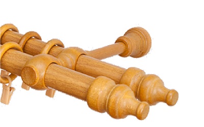 Garniže drevené 28x28mm dvojradové