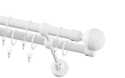 Garniže čierno-biele 19x19mm dvojradové