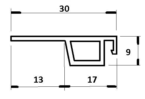 rez profilu sieťky proti hmyzu